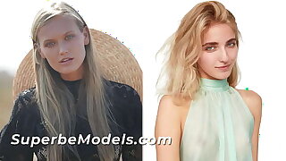 SUPERBE MODELS - (Dasha Elin, Bella Luz) - BLONDE COMPILATION! Gorgeous Models Undress Slowly And Show Their Perfect Bodies Only For You